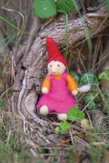 Gnomo in feltro Thilda - 1 pezzo