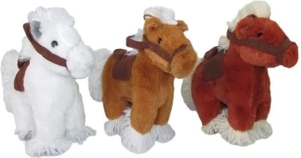 Cavallino di peluche con suono 20 cm