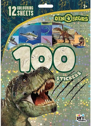 Adesivi e disegni da colorare dinosauri – 100 pz
