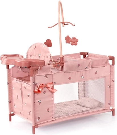 Culla per bambole Bayer con accessori