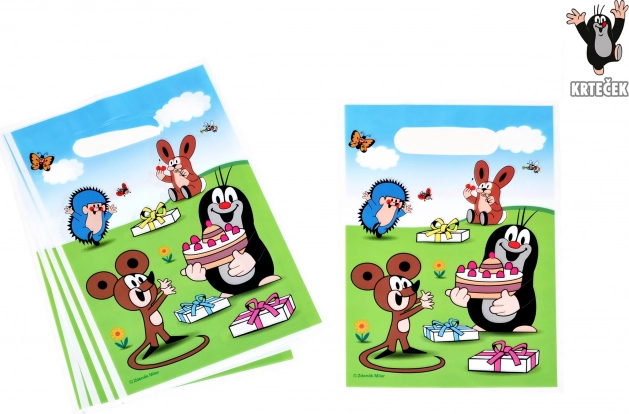 Sacchetto festa con la talpa e amici 23x16 cm