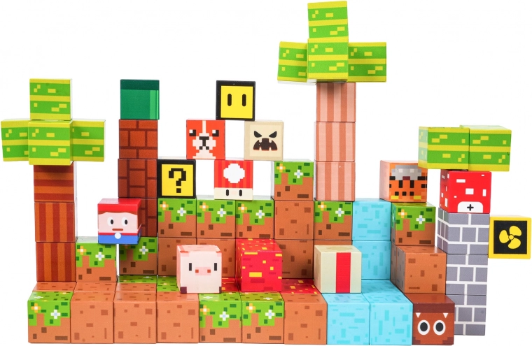 Aspetto pixel creativo e colori vivaci