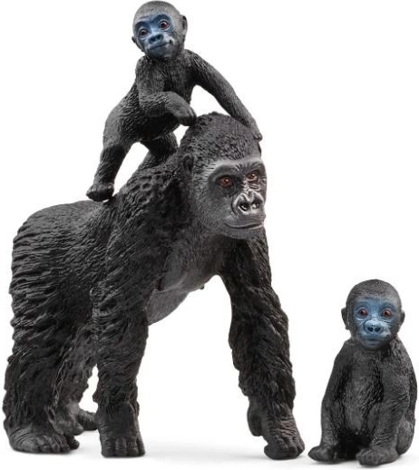 Figurine della famiglia di gorilla Wild Life