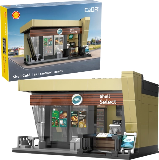 CaDA Shell Café – set di costruzione chiosco da 351 pezzi