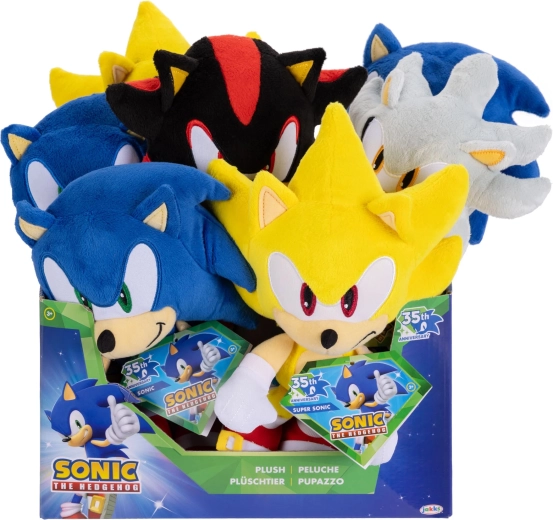 Sonic the Hedgehog peluche 23 cm (Wave 14, varianti assortite) - 1 pezzo