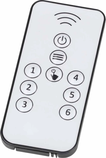 Telecomando e pulsanti di controllo chiari