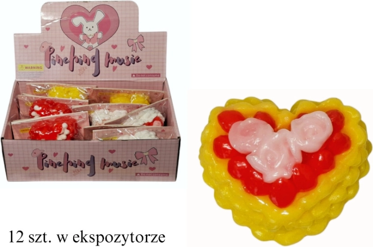 Torta antistress da schiacciare a forma di cuore