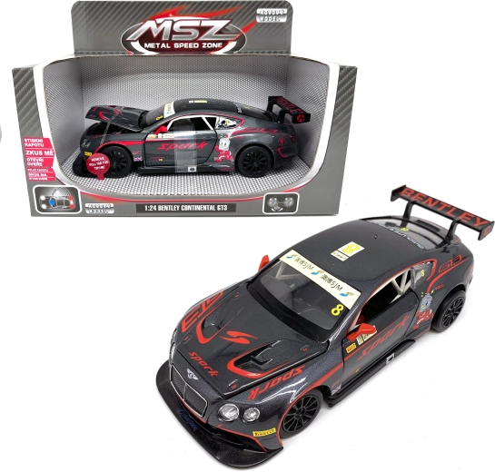 Modello in metallo Bentley Continental GT3 Concept 1:24 con luci e suoni