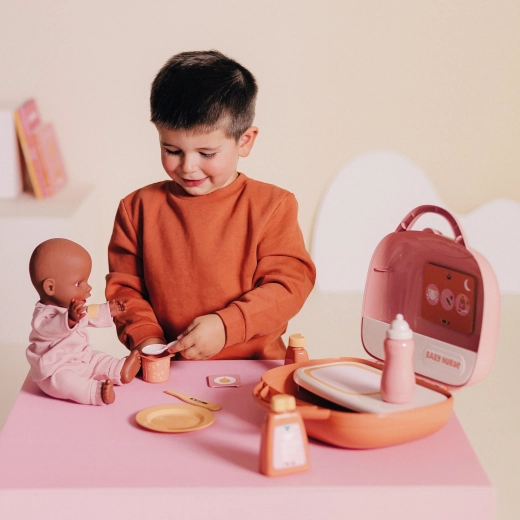 Valigetta compatta 2 in 1: contenitore e postazione di gioco