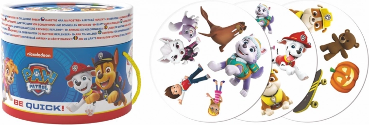 Gioco di carte di prontezza PAW PATROL in tubo di cartone