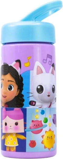 Bottiglia in plastica Gabby’s Dollhouse con cannuccia estraibile 410 ml