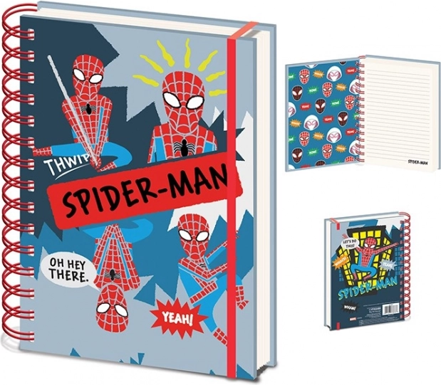 Blocco A5 con rilegatura a spirale Spiderman Sketch