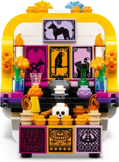 Dettagli colorati del Día de los Muertos