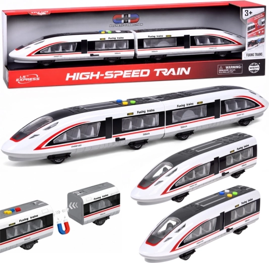 Treno ad alta velocità magnetico da 57 cm con luci e suoni