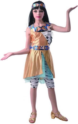 Costume di carnevale Cleopatra per bambine, taglia M (120–130 cm)