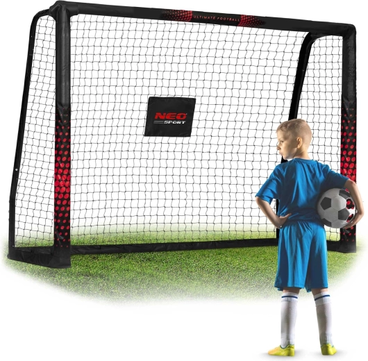 Porta da calcio Neo-Sport 180 × 120 × 60 cm nero-rossa