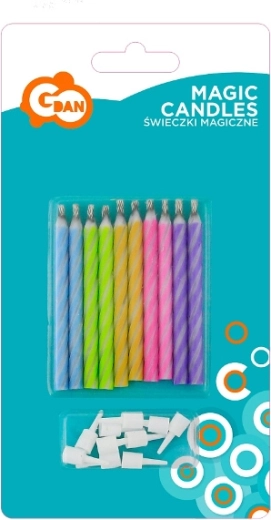 Candeline magiche per torta pastello - 1 pezzo