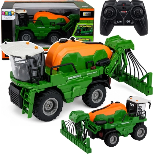 Mietitrebbia agricola radiocomandata con irroratore 1:24