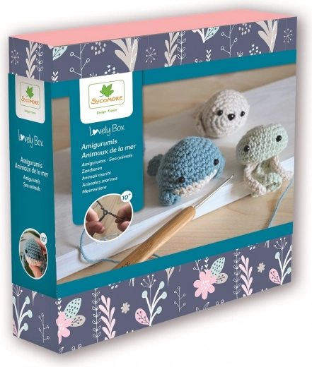 Lovely Box animali marini amigurumi all’uncinetto