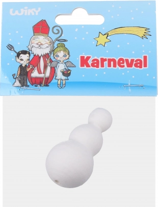 Decorazione natalizia Wiky pupazzo di neve in ovatta