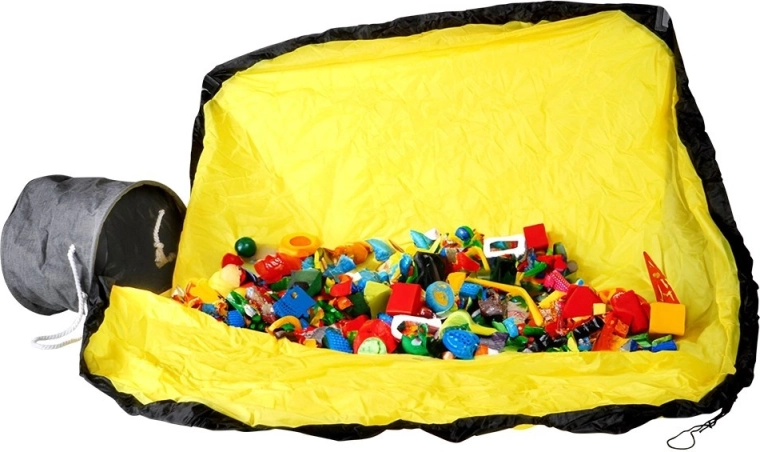 Raccolta rapida dei giochi grazie al tappetino con cordino