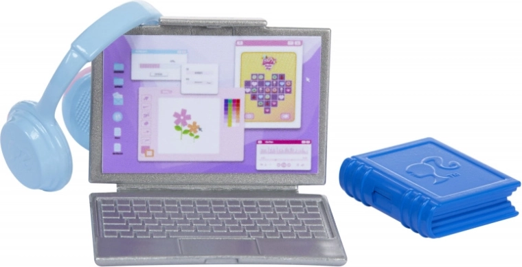 Laptop e cuffie per giocare a studiare