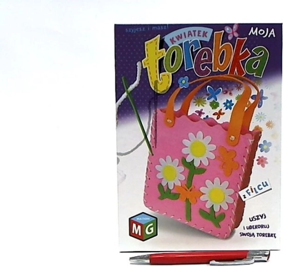 Moja Torebka borsetta in feltro fiore