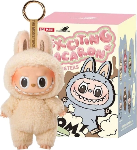 Labubu The Monsters Exciting Macaron portachiavi in vinile – blind box, assortito