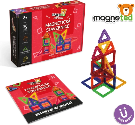 Costruzioni magnetiche Magneted, 20 pezzi