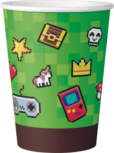 Bicchieri di carta Game On 200 ml (confezione da 6 pz)