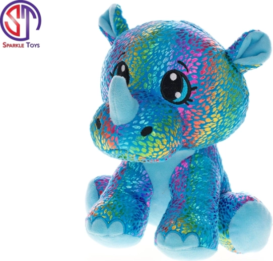 Rinoceronte di peluche Star Sparkle 37 cm – blu