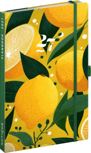 NOTIQUE planbook planner e taccuino lemons 2027, 13 × 21 cm
