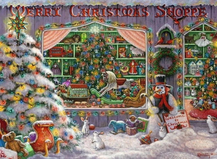 Puzzle Ravensburger Negozio di Natale 500 pezzi
