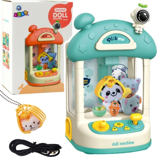 Gioco intelligente in scatola per bambini – macchina blu acchiappa-pupazzi e palline