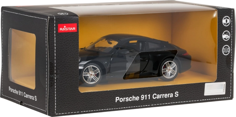Modello metallico Porsche 911 nero in scala 1:24 RASTAR