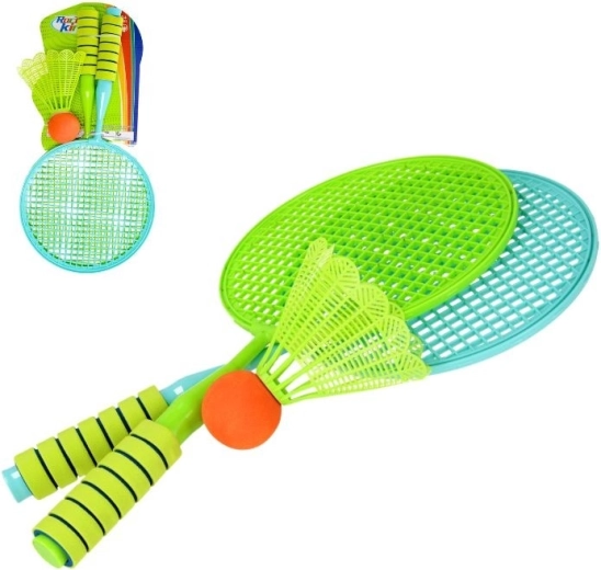 Racchette da spiaggia con cestello – set da 2 racchette e pallina
