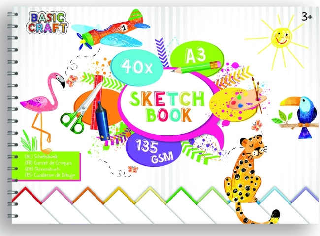 Blocco da schizzi A3 40 fogli 135 g/m² Creative Craft Group