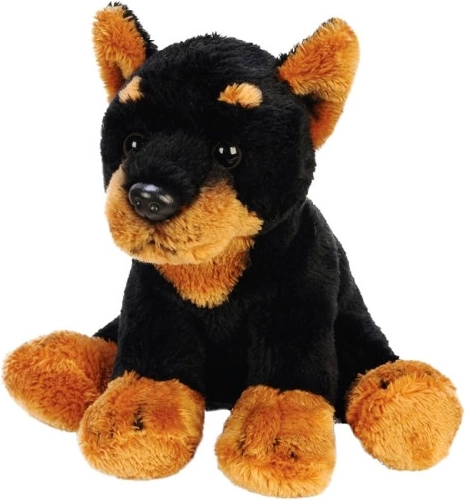 Cane dobermann di peluche