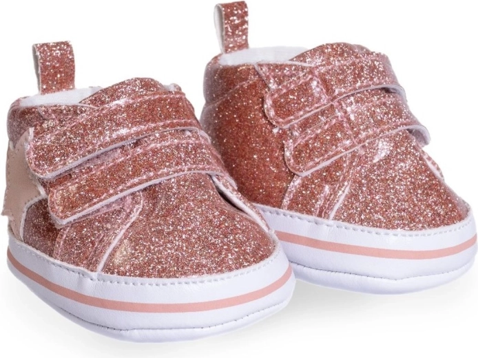 Sneakers rosa glitterate Antonio Juan per bambole