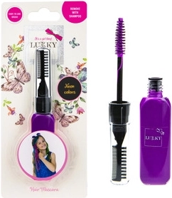 Mascara per capelli neon Lukky, viola