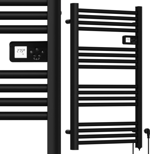 Radiatore elettrico da bagno Maltec 500 W nero