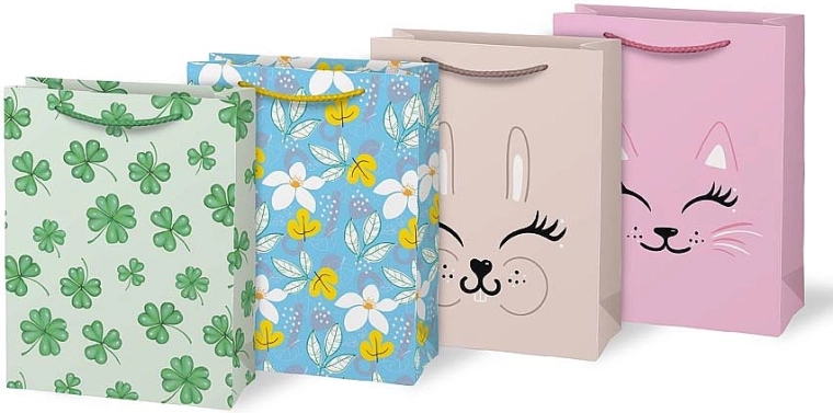 Busta regalo in carta A5 con stampa – mix di motivi