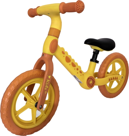 Bicicletta senza pedali per bambini a forma di giraffa con ruote EVA da 12"