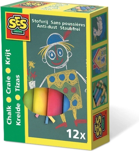 Gessetti colorati per bambini 12 pz