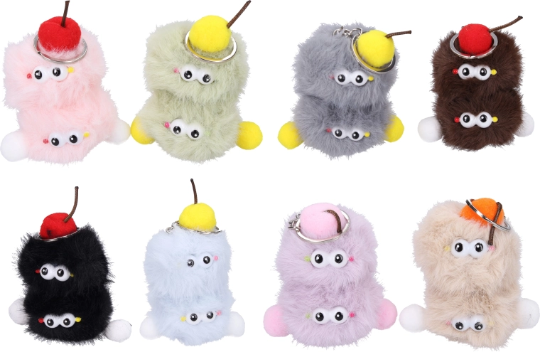 Portachiavi peluche mostriciattolo 6 cm - 1 pezzo