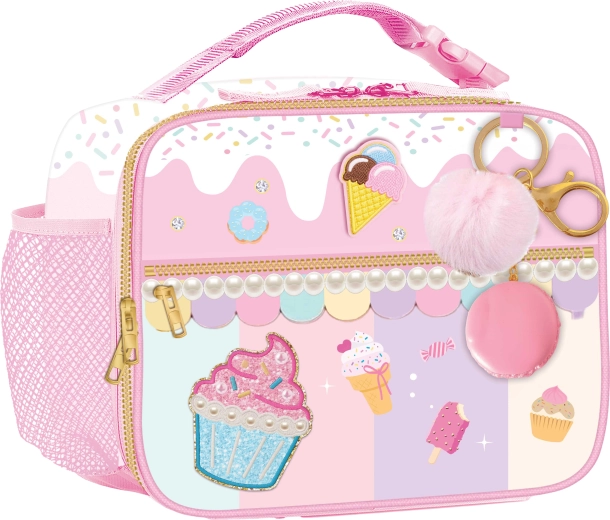 Borsa termica per il pranzo per bambini Cestino Arcobaleno con portachiavi