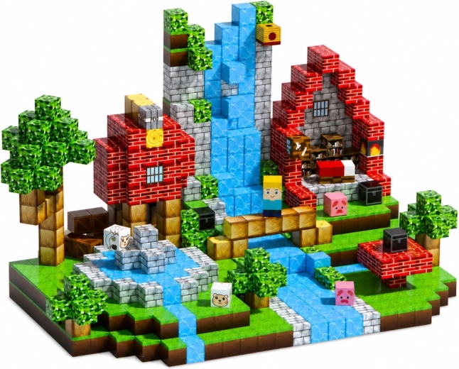 Motivo fantasy pixelato per scenette creative