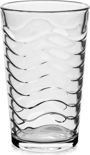 Bicchiere TORO 210 ml con motivo a onde
