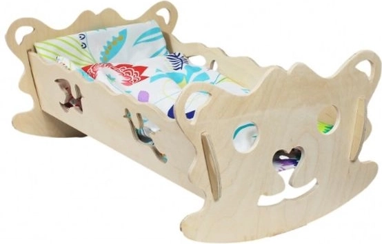 Culla in legno per bambole