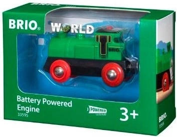 Locomotiva a vapore verde Brio